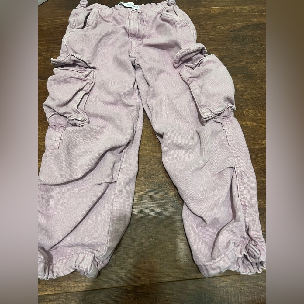 Zara Pink Casual Cargo Pants